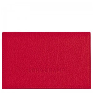 Longchamp Le Foulonné Men's Cardholders Love Red | QHR-198056