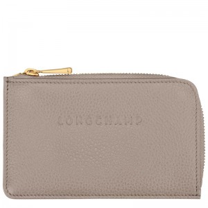 Longchamp Le Foulonné Men's Cardholders Turtledove Grey | MJK-823571