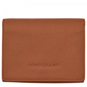 Longchamp Le Foulonné Men's Wallets Caramel Brown | VEK-194785