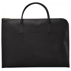 Longchamp Le Foulonné S Men's Briefcase Black | KFM-374581