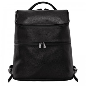 Longchamp Le Foulonné Women's Backpacks Black | OHT-159608