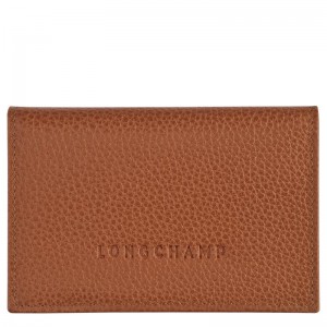 Longchamp Le Foulonné Women's Cardholders Caramel Brown | ISY-574236