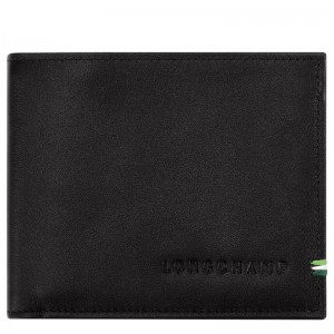 Longchamp sur Seine Men's Wallets Black | TQN-120875