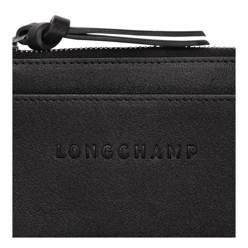 Longchamp 3D Women's Cardholders Black | YIP-472158