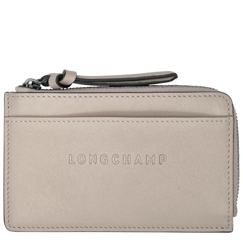 Longchamp 3D Women\'s Cardholders Clay Grey | FLS-687530