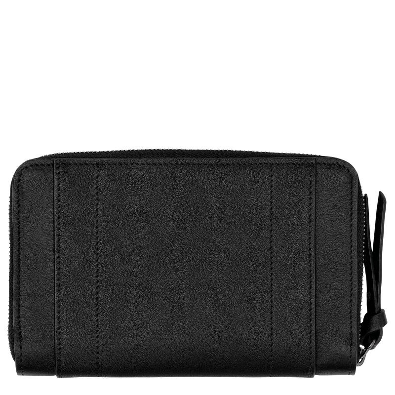 Longchamp 3D Women's Wallets Black | SYF-249073