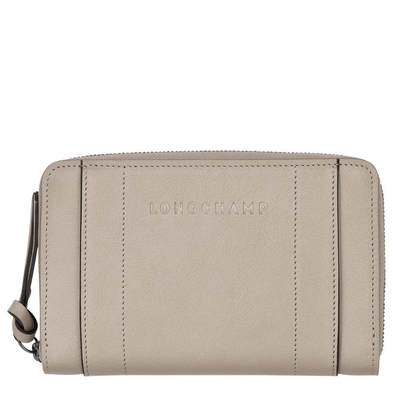 Longchamp 3D Women\'s Wallets Clay Grey | RMX-536472