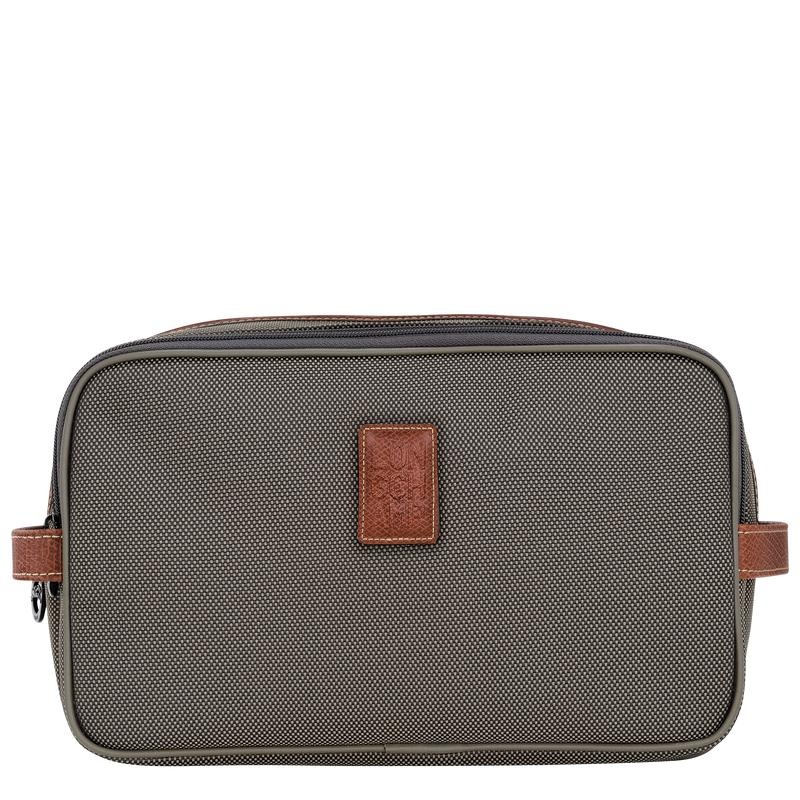 Longchamp Boxford Men\'s Toiletry Bags Brown | VDM-240856