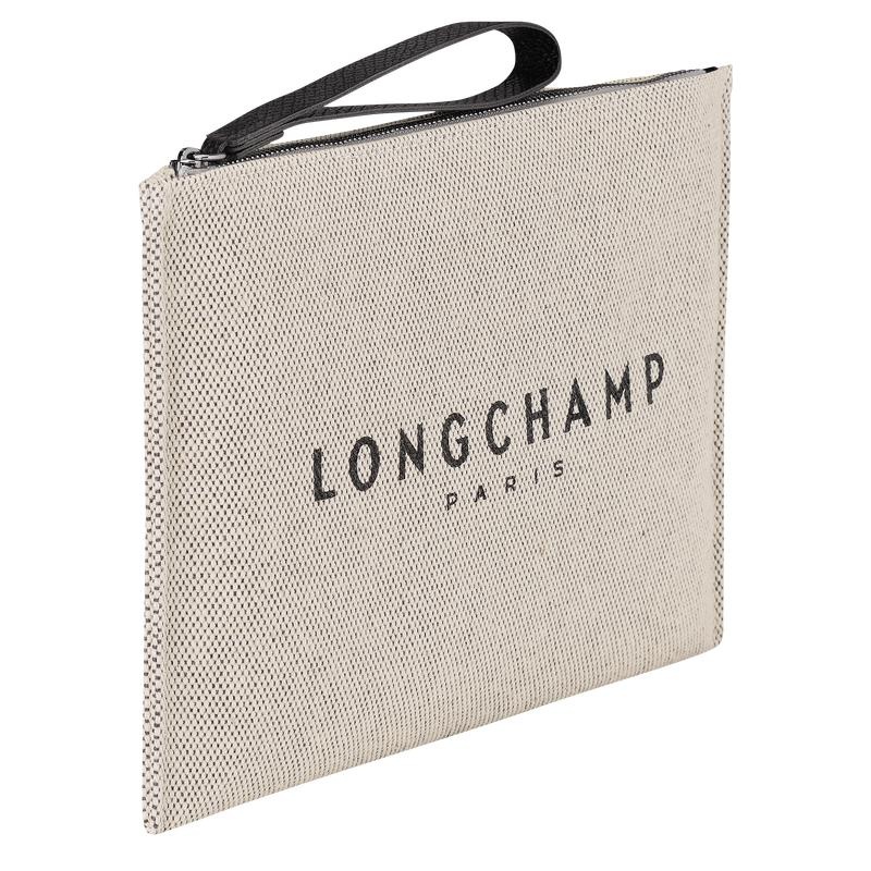 Longchamp Essential Men's Pouches Ecru White | ZHP-063987