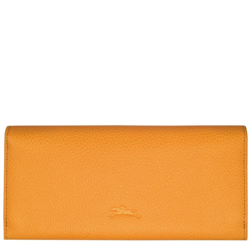 Longchamp Le Foulonné Continental Women's Wallets Apricot Orange | PKM-930761