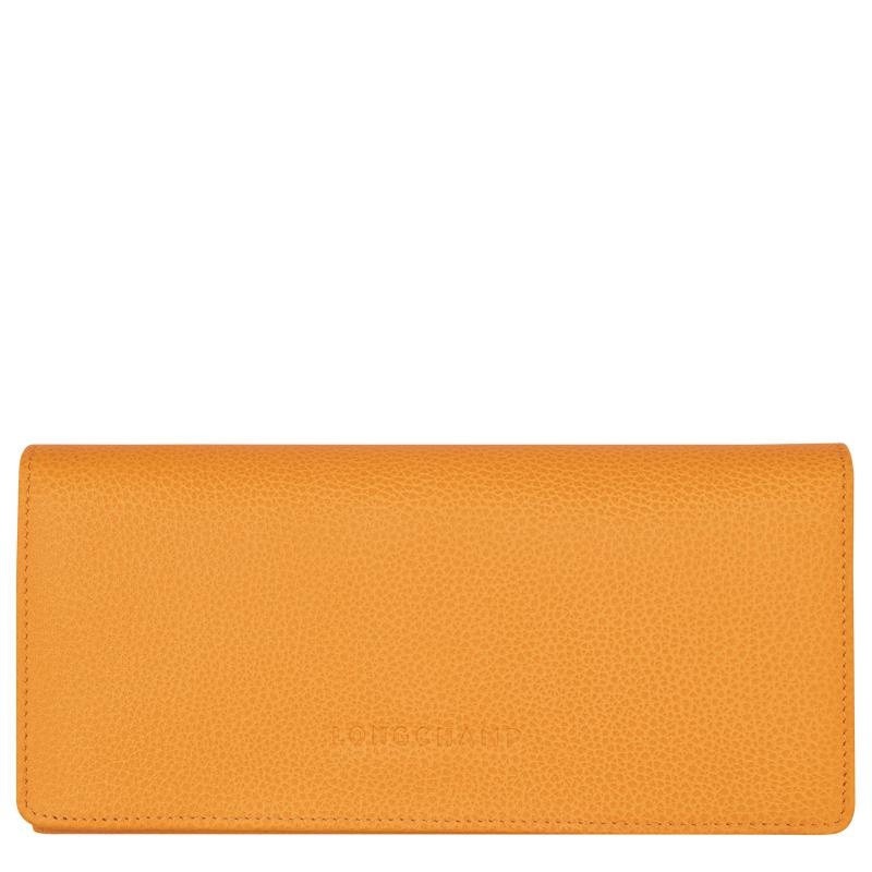 Longchamp Le Foulonné Continental Women\'s Wallets Apricot Orange | PKM-930761