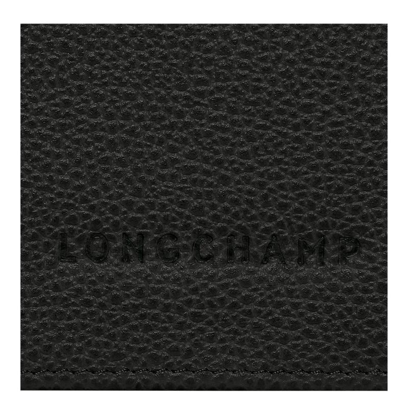 Longchamp Le Foulonné Continental Women's Wallets Black | HRL-037658