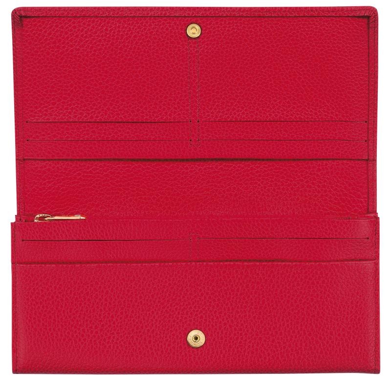 Longchamp Le Foulonné Continental Women's Wallets Love Red | WBA-104659