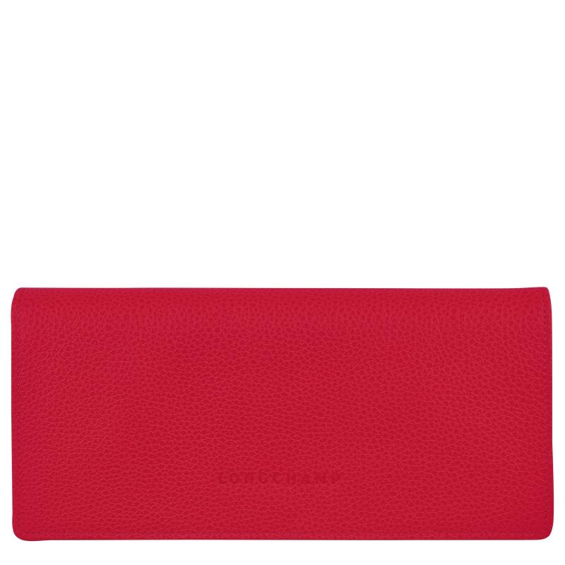 Longchamp Le Foulonné Continental Women\'s Wallets Love Red | VXQ-036721