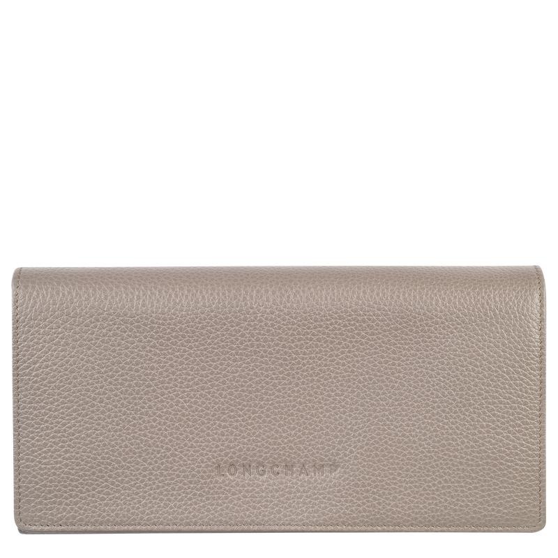 Longchamp Le Foulonné Continental Women\'s Wallets Turtledove Grey | DZG-617385