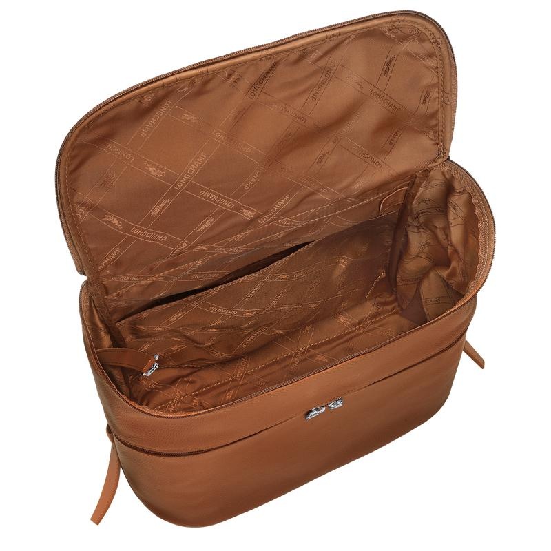 Longchamp Le Foulonné Men's Backpacks Caramel Brown | JSY-321546