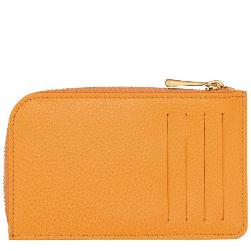 Longchamp Le Foulonné Men's Cardholders Apricot Orange | QDS-063425