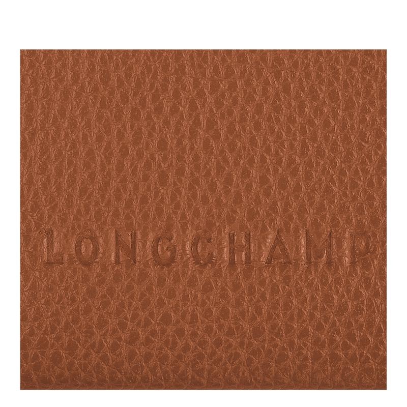 Longchamp Le Foulonné Men's Cardholders Caramel Brown | RLO-824960