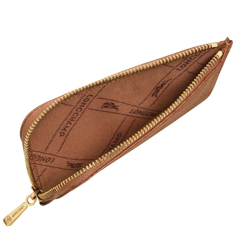 Longchamp Le Foulonné Men's Cardholders Caramel Brown | ZIU-359286