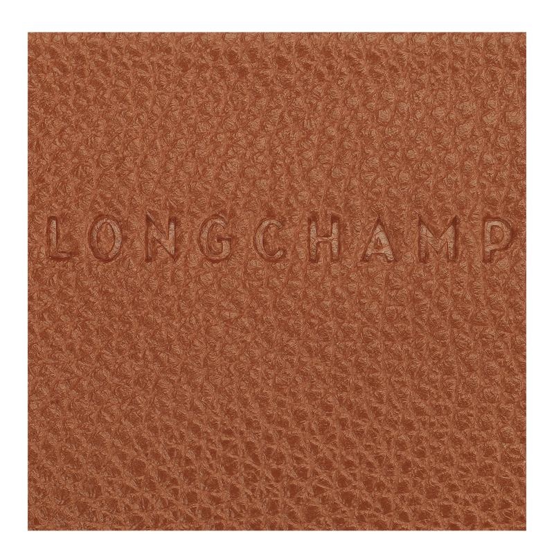 Longchamp Le Foulonné Men's Cardholders Caramel Brown | ZIU-359286