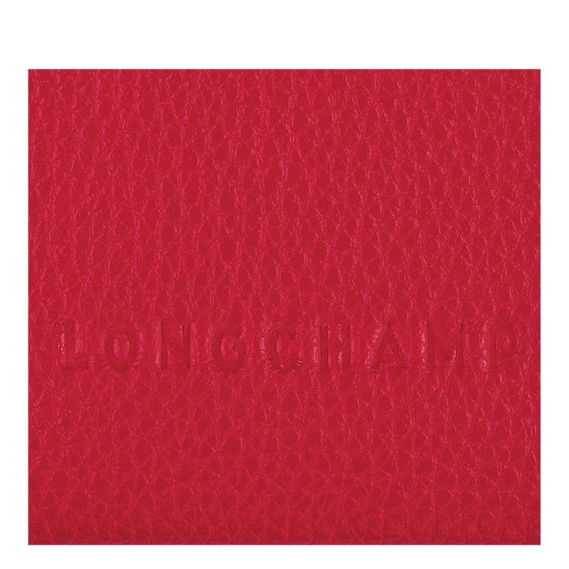 Longchamp Le Foulonné Men's Cardholders Love Red | TWN-047856