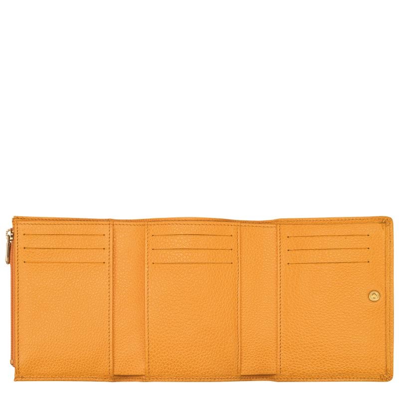 Longchamp Le Foulonné Men's Wallets Apricot Orange | HSN-309841