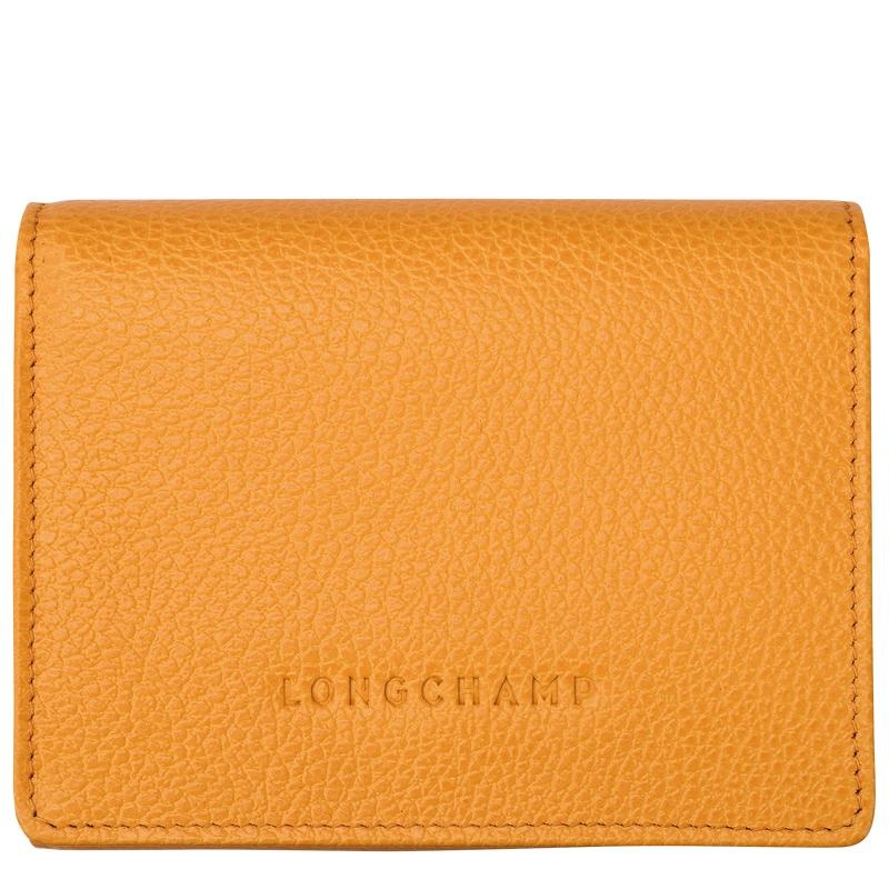 Longchamp Le Foulonné Men\'s Wallets Apricot Orange | HSN-309841