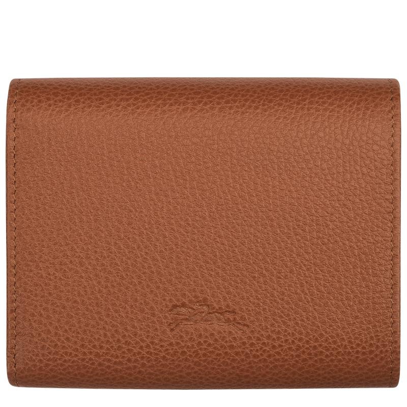 Longchamp Le Foulonné Men's Wallets Caramel Brown | VEK-194785