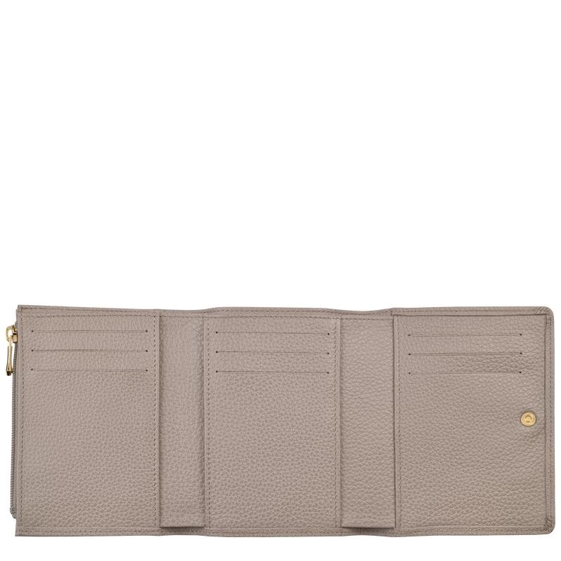 Longchamp Le Foulonné Men's Wallets Turtledove Grey | SOC-028463