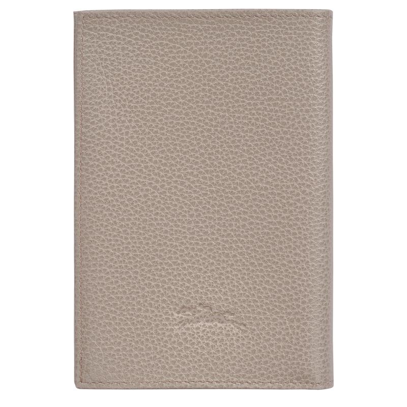 Longchamp Le Foulonné Passport cover Women's Passport Bag Turtledove Grey | RKS-018956