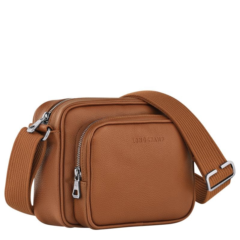 Longchamp Le Foulonné S Men's Camera Bag Caramel Brown | NOD-397056