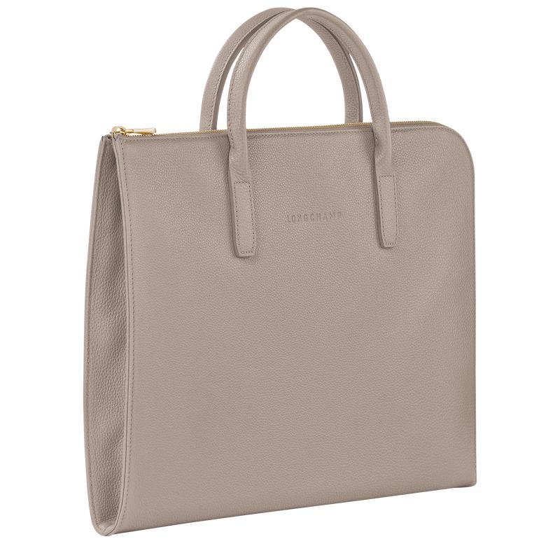 Longchamp Le Foulonné S Women's Briefcase Turtledove Grey | EAY-768349