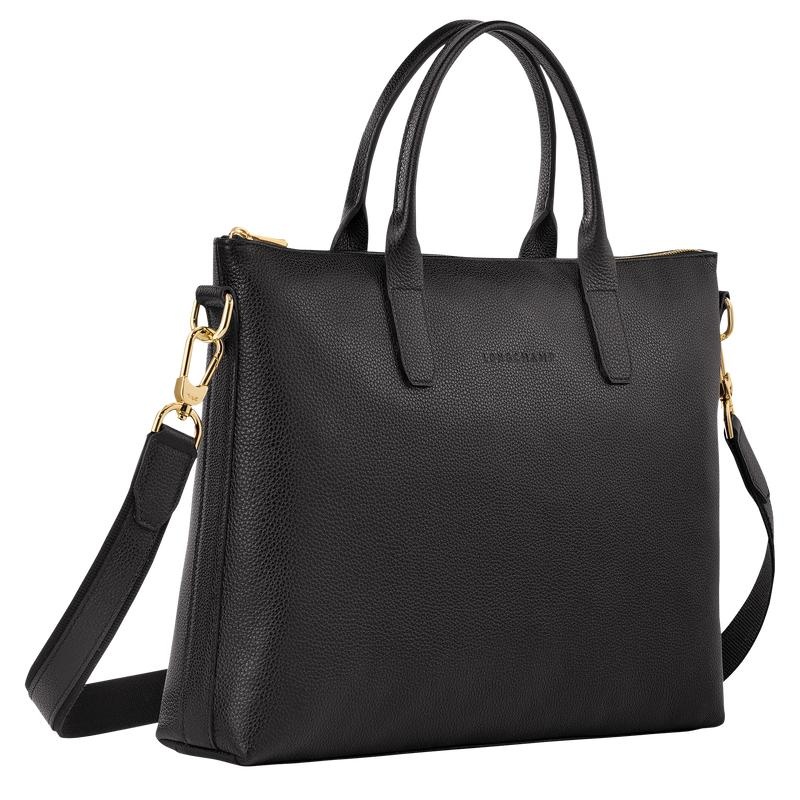 Longchamp Le Foulonné S Women's Briefcase Black | WBG-384697