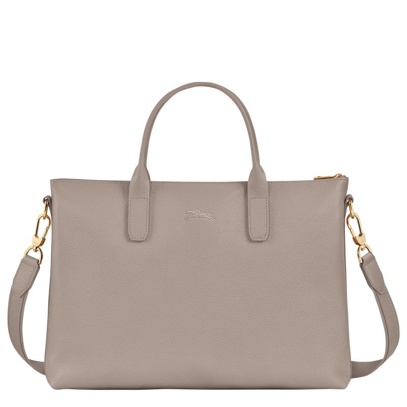 Longchamp Le Foulonné S Women's Briefcase Turtledove Grey | FHR-471068