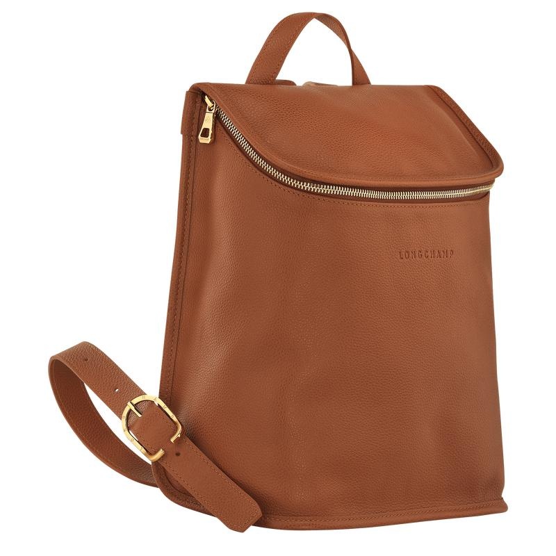 Longchamp Le Foulonné Women's Backpacks Caramel Brown | JNT-583062