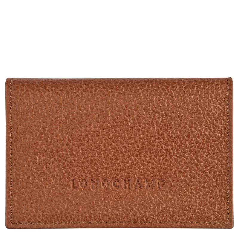 Longchamp Le Foulonné Women\'s Cardholders Caramel Brown | ISY-574236