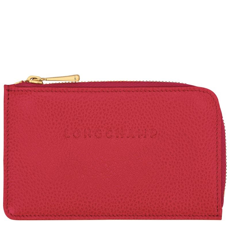 Longchamp Le Foulonné Women\'s Cardholders Love Red | OPK-901325