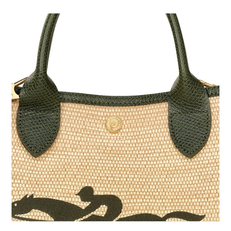 Longchamp Le Panier Pliage S Women's Basket Bag Khaki | FZD-459608