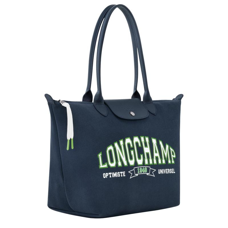 Longchamp Le Pliage Collection L Women's Tote Bag Navy | MJP-683920