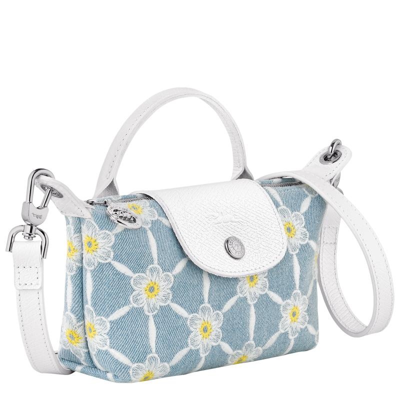 Longchamp Le Pliage Collection Women's Pouches Sky Blue | TZS-931028