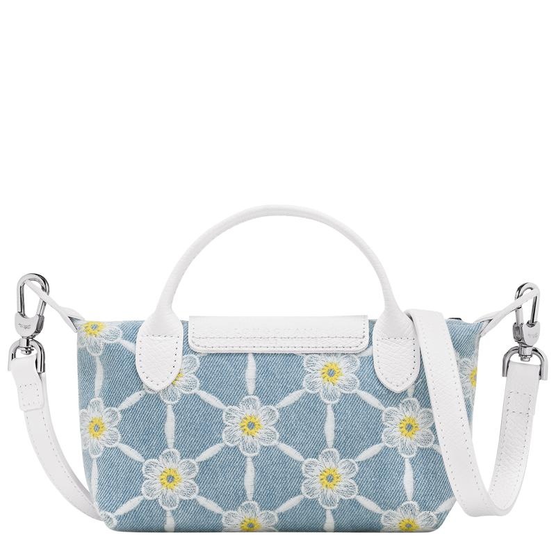 Longchamp Le Pliage Collection Women's Pouches Sky Blue | TZS-931028