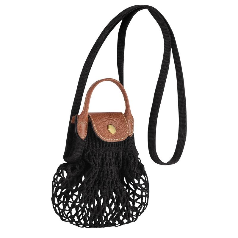 Longchamp Le Pliage Filet XS Women's Mesh Bag Black | OZQ-019732