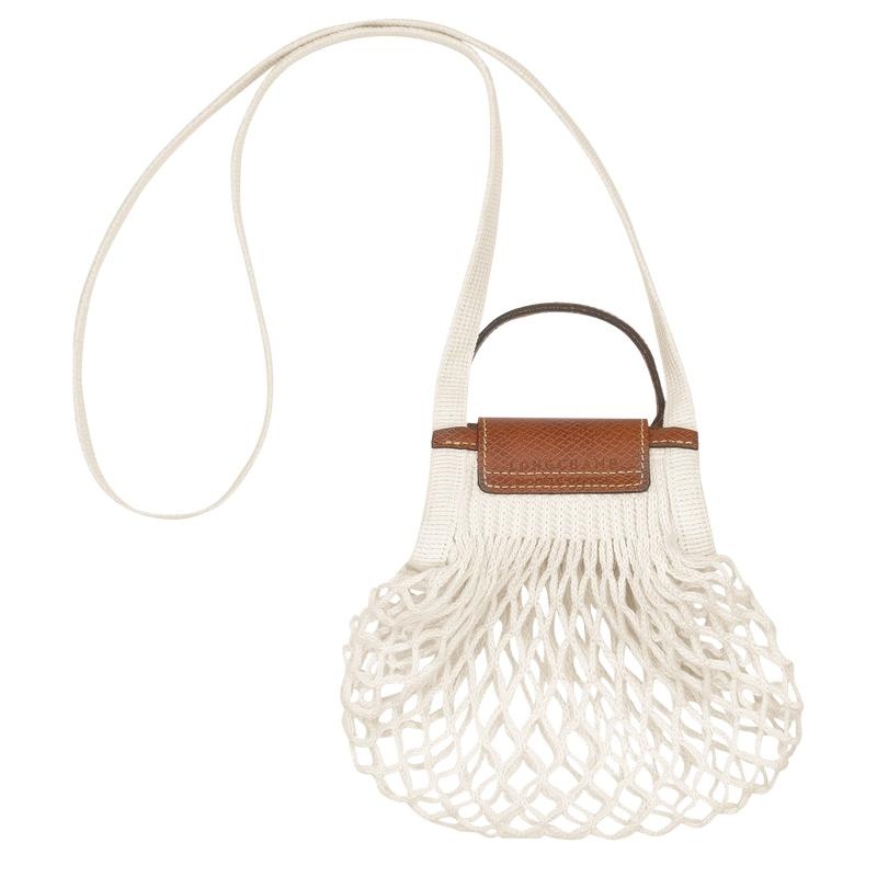 Longchamp Le Pliage Filet XS Women's Mesh Bag Ecru White | WGV-180532