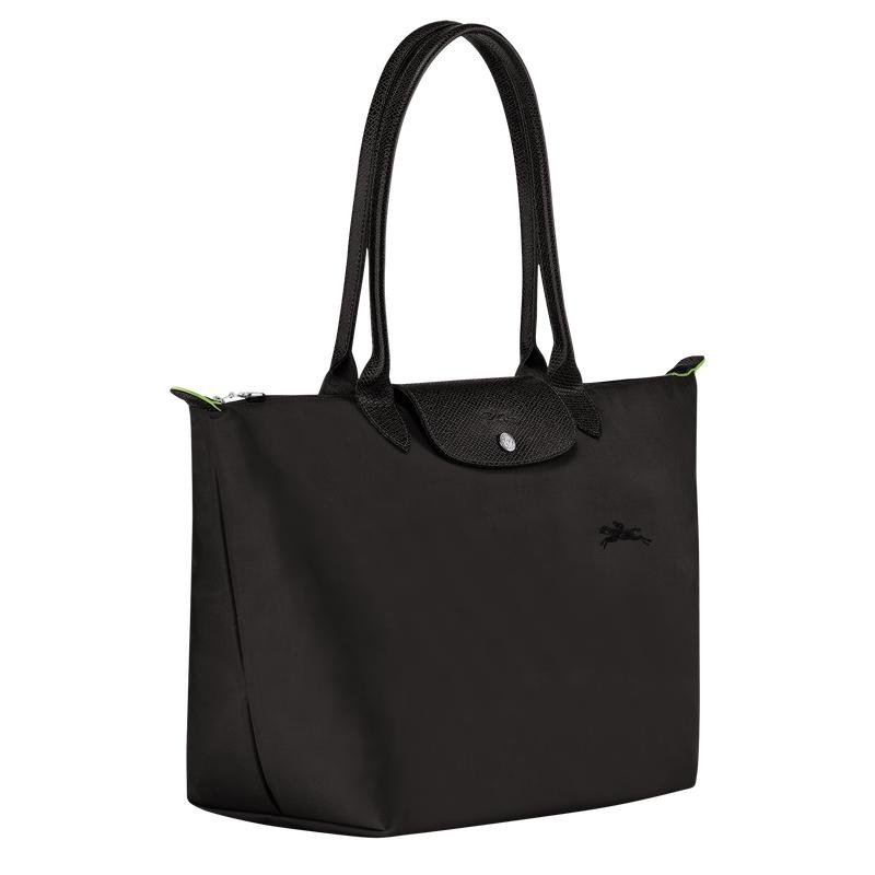 Longchamp Le Pliage Green L Women's Tote Bag Black | SBY-521097