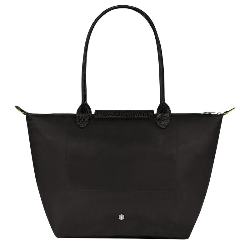 Longchamp Le Pliage Green L Women's Tote Bag Black | SBY-521097