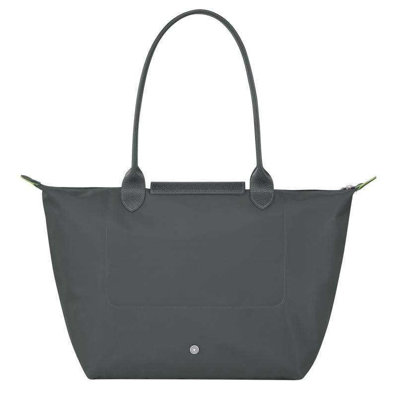 Longchamp Le Pliage Green L Women's Tote Bag Graphite Grey | NWF-914368