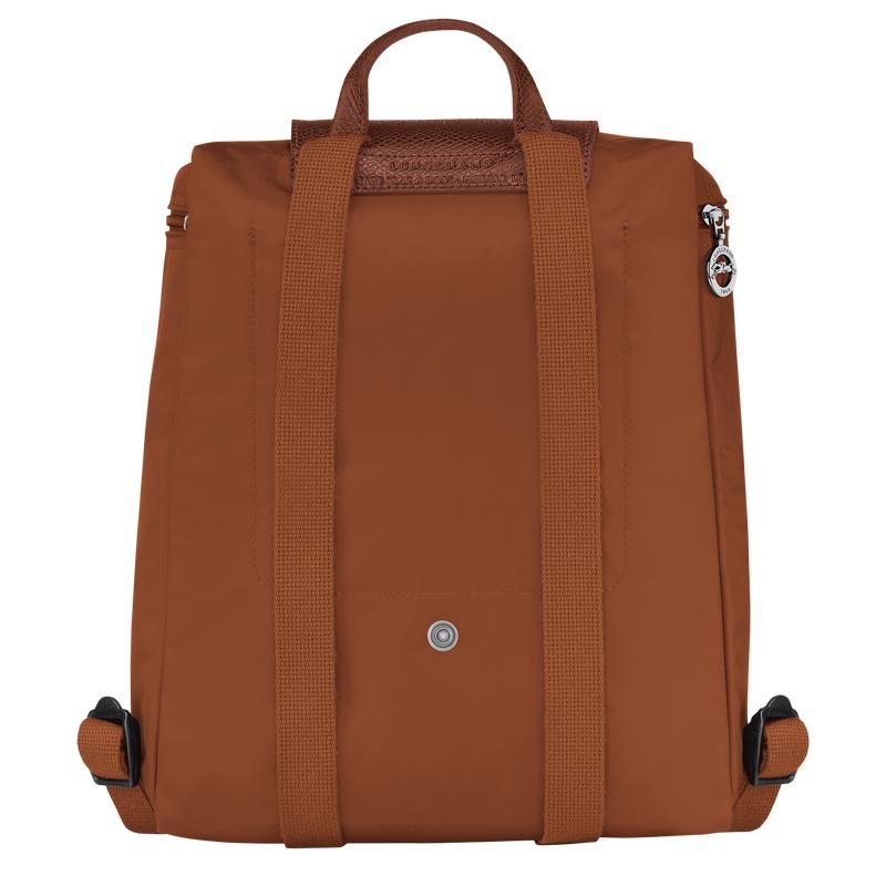 Longchamp Le Pliage Green M Men's Backpacks Cognac Brown | MXY-520169