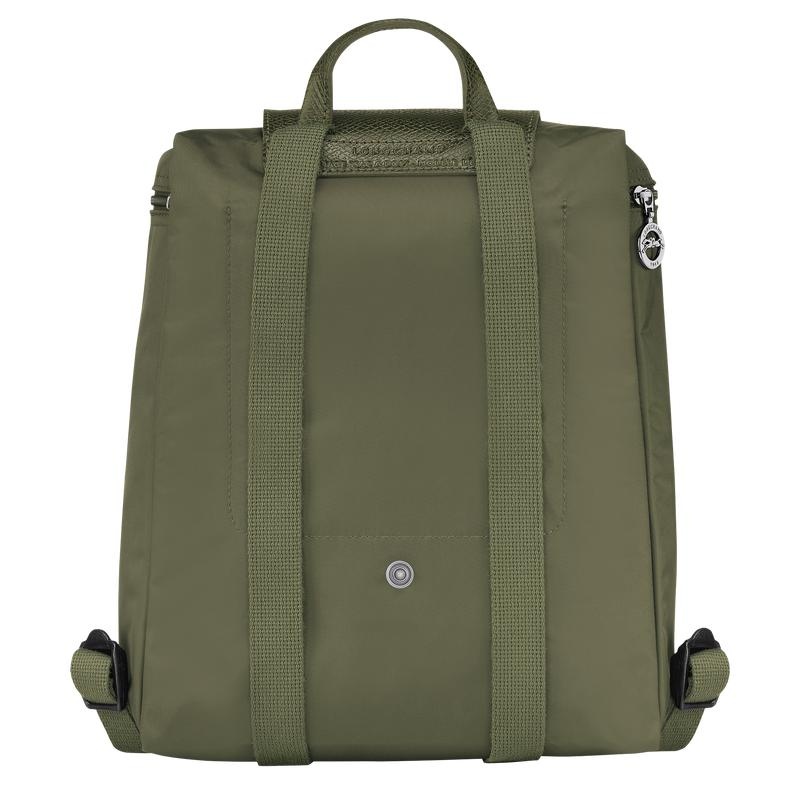 Longchamp Le Pliage Green M Men's Backpacks Forest Green | HIU-416539