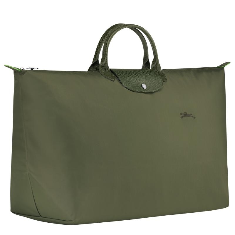 Longchamp Le Pliage Green M Men's Travel Bags Forest Green | WDQ-625317