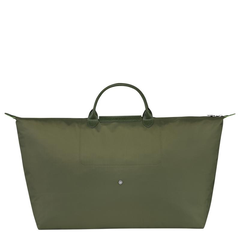 Longchamp Le Pliage Green M Men's Travel Bags Forest Green | WDQ-625317